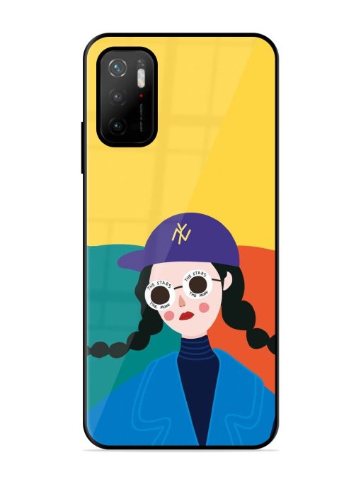 Starry-Eyed Girl Glossy Soft Edge Case for Poco M3 Pro (5G) Chachhi