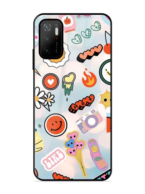 Cheerful Glossy Soft Edge Case for Poco M3 Pro (5G) Chachhi