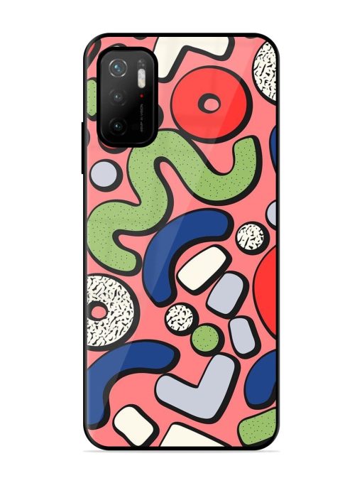 Groovy Geometric Shapes Glossy Soft Edge Case for Poco M3 Pro (5G) Chachhi