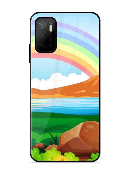 Rainbow Over The Lake Glossy Soft Edge Case for Poco M3 Pro (5G) Chachhi