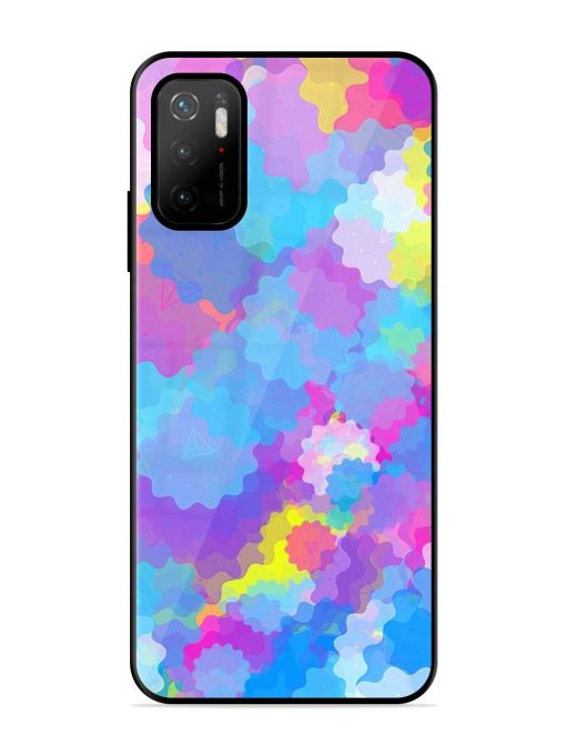 Psychedelic Cloud Burst Glossy Soft Edge Case for Poco M3 Pro (5G) Chachhi