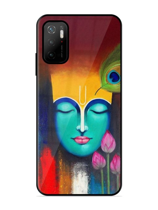 Divine Tranquility: The Face Of Krishna Glossy Soft Edge Case for Poco M3 Pro (5G)