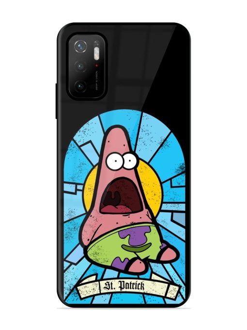 St. Patrick'S Day Stained Glass Patrick Star Glossy Soft Edge Case for Poco M3 Pro (5G) Chachhi