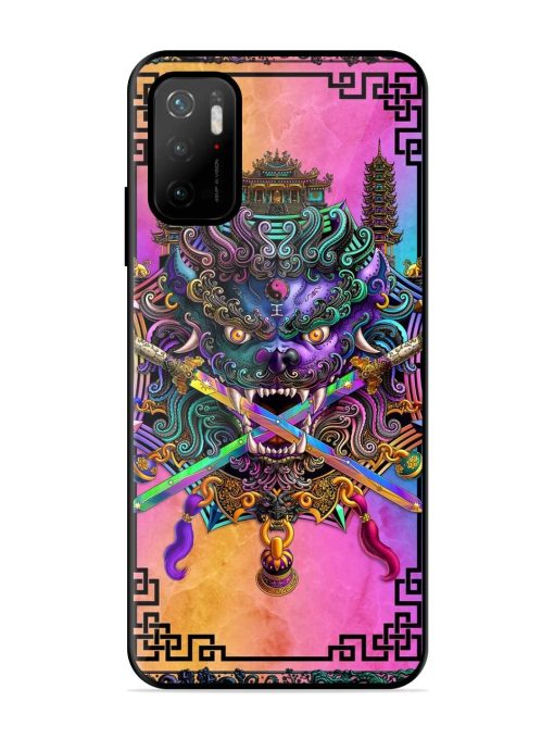 Psychedelic Fu Dog Tapestry Glossy Soft Edge Case for Poco M3 Pro (5G) Chachhi