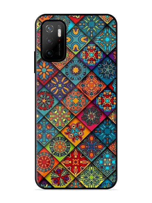 Patchwork Mandala Mosaic Glossy Soft Edge Case for Poco M3 Pro (5G)