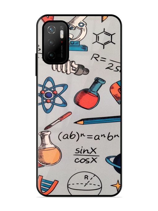 Science Doodle Delight Glossy Soft Edge Case for Poco M3 Pro (5G) Chachhi