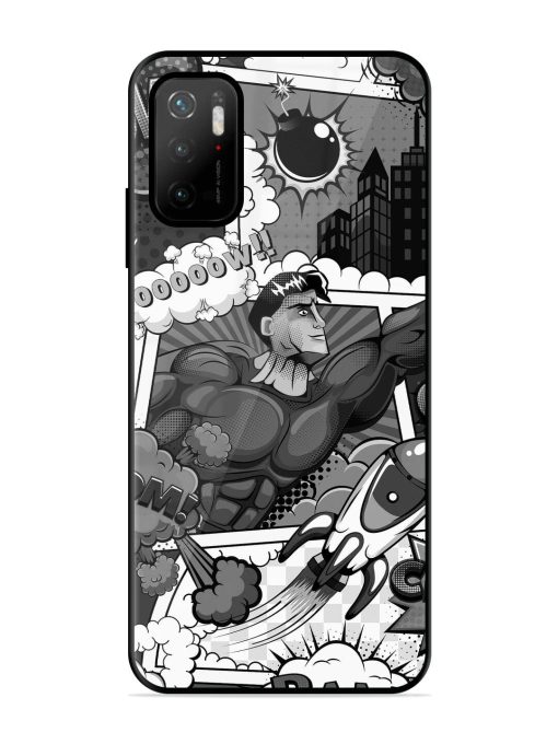 Comic Book Chaos Glossy Soft Edge Case for Poco M3 Pro (5G) Chachhi