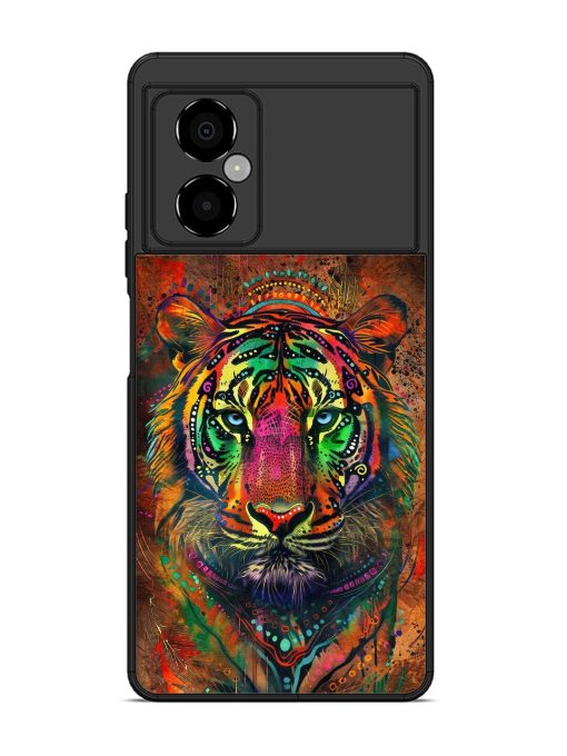 Cosmic Tiger Glossy Soft Edge Case for Poco M4 (5G) Chachhi