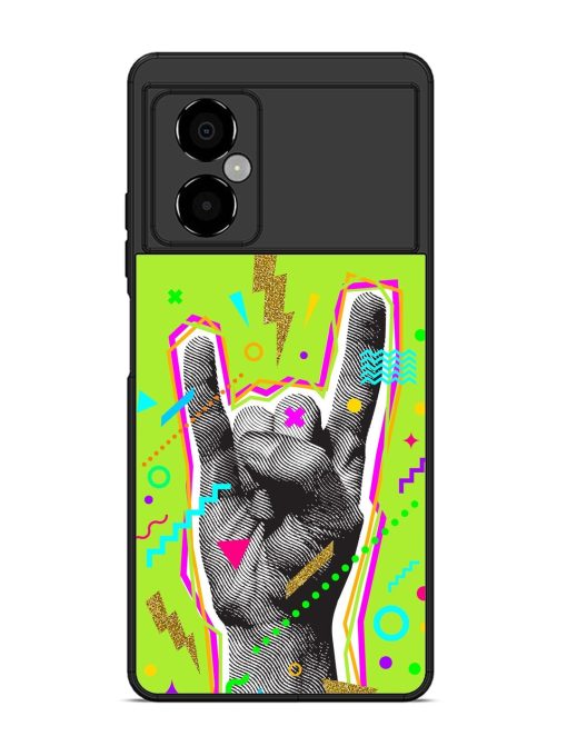 Neon Rock Glossy Soft Edge Case for Poco M4 (5G) Chachhi