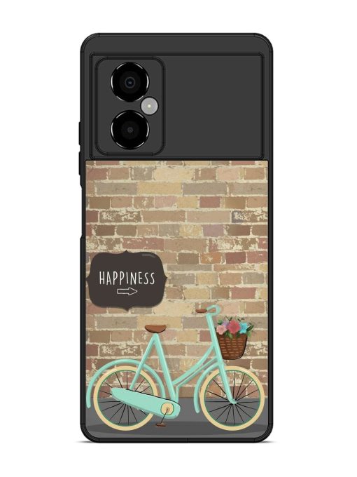 Pedaling Towards Happiness Glossy Soft Edge Case for Poco M4 (5G) Chachhi