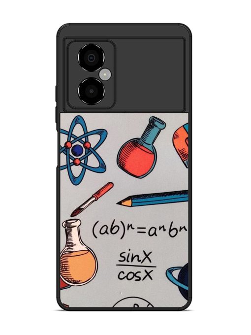 Science Doodle Glossy Soft Edge Case for Poco M4 (5G) Chachhi