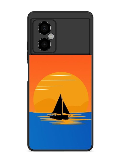 Sunset Sail Glossy Soft Edge Case for Poco M4 (5G) Chachhi