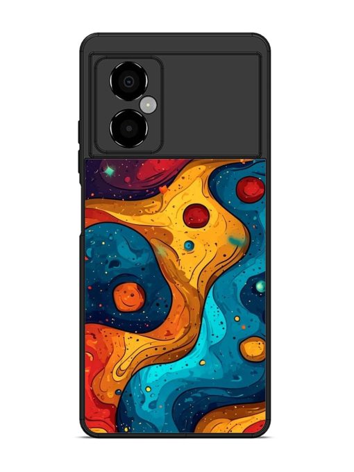 Cosmic Swirl Glossy Soft Edge Case for Poco M4 (5G) Chachhi