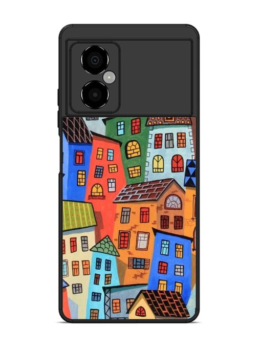 Rainbow House Glossy Soft Edge Case for Poco M4 (5G) Chachhi