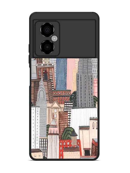 Cityscape Dreams Glossy Soft Edge Case for Poco M4 (5G) Chachhi