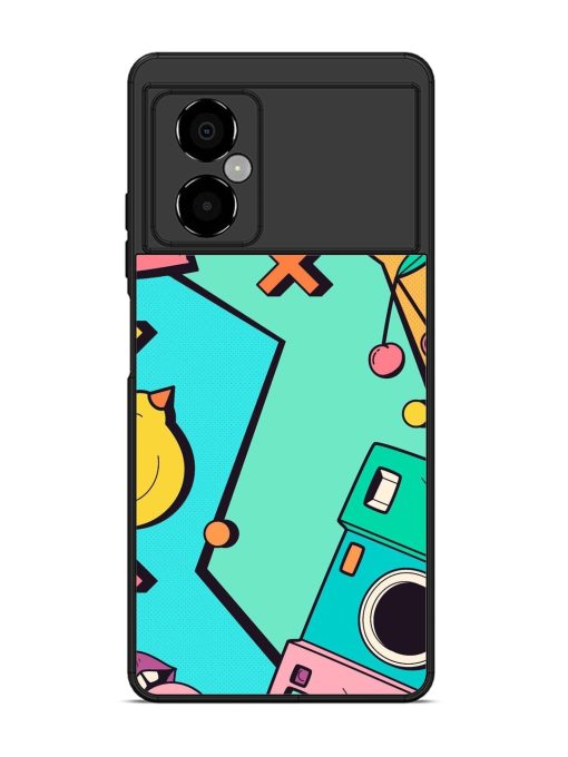 Retro Remix Glossy Soft Edge Case for Poco M4 (5G) Chachhi