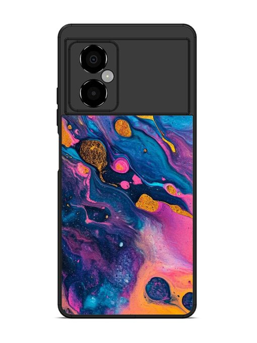 Cosmic Swirl Glossy Soft Edge Case for Poco M4 (5G)