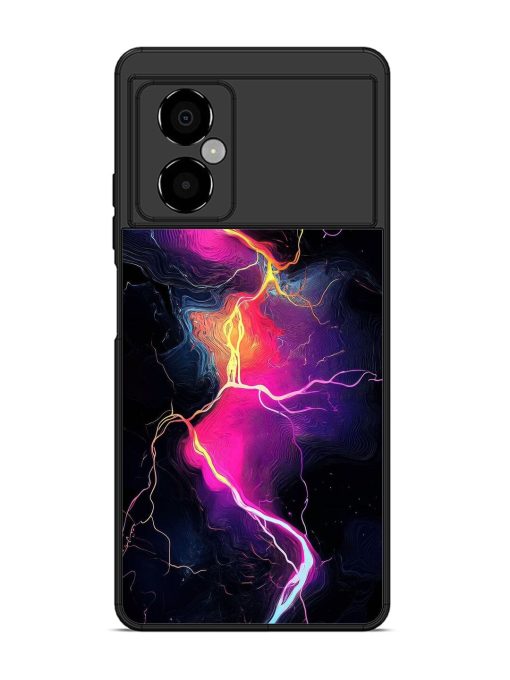 Electric Dreams Glossy Soft Edge Case for Poco M4 (5G) Chachhi