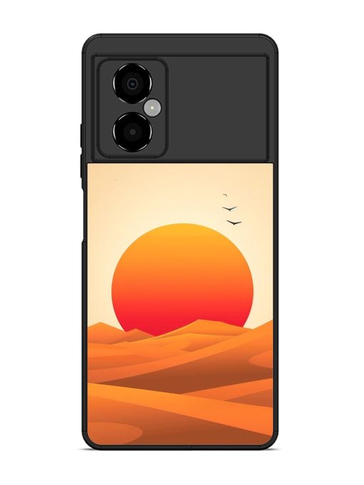 Desert Sunset Glossy Soft Edge Case for Poco M4 (5G)