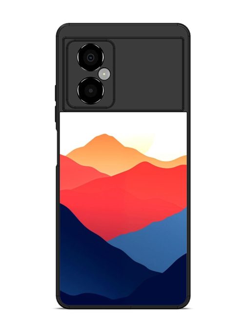 Sunset Peaks Glossy Soft Edge Case for Poco M4 (5G)