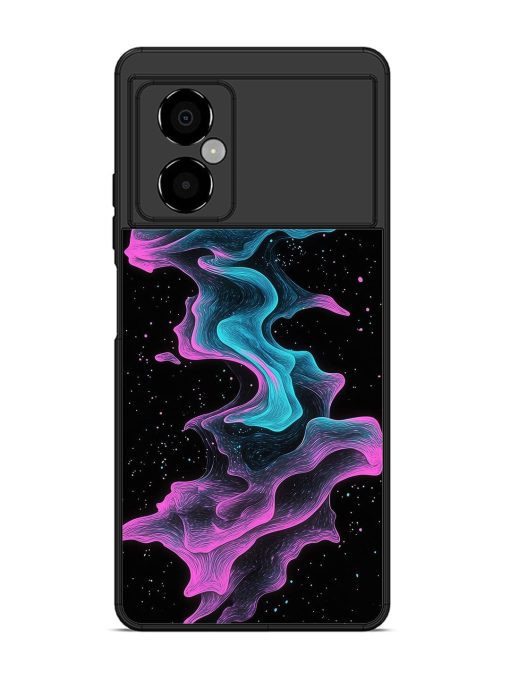 Cosmic Currents Glossy Soft Edge Case for Poco M4 (5G) Chachhi