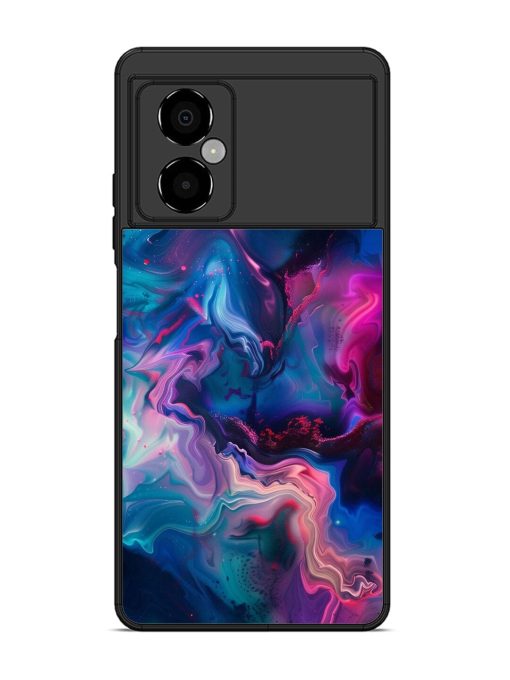 Cosmic Swirl Glossy Soft Edge Case for Poco M4 (5G) Chachhi