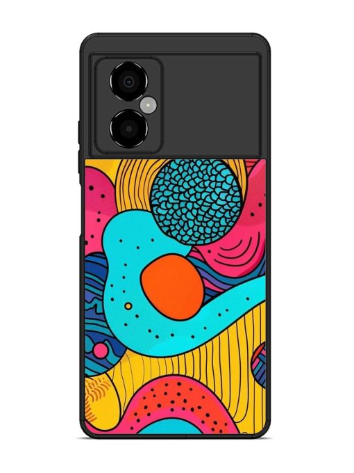 Psychedelic Patterns Glossy Soft Edge Case for Poco M4 (5G) Chachhi