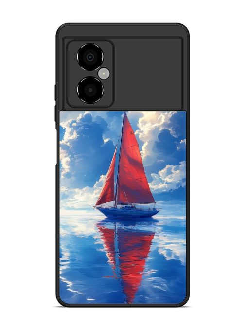 Crimson Sails Glossy Soft Edge Case for Poco M4 (5G) Chachhi