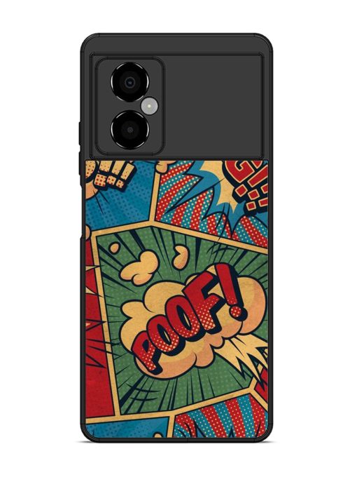 Comic Book Chaos Glossy Soft Edge Case for Poco M4 (5G) Chachhi