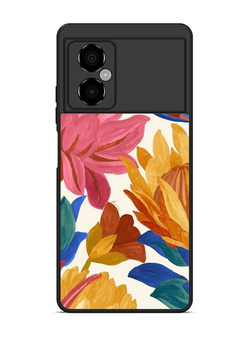 Blooming Tapestry Glossy Soft Edge Case for Poco M4 (5G) Chachhi