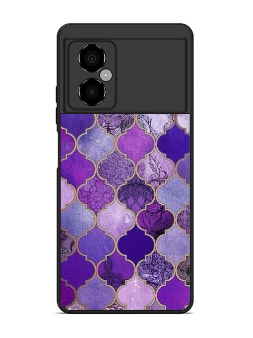 Purple Mosaic Magic Glossy Soft Edge Case for Poco M4 (5G) Chachhi