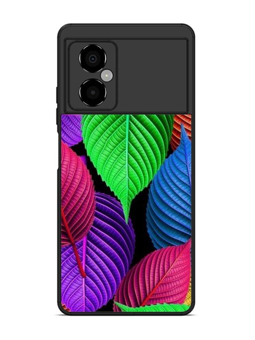 Rainbow Leaf Symphony Glossy Soft Edge Case for Poco M4 (5G) Chachhi