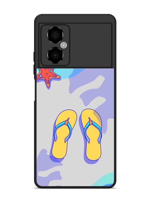 Sandy Toes And Salty Seas Glossy Soft Edge Case for Poco M4 (5G) Chachhi