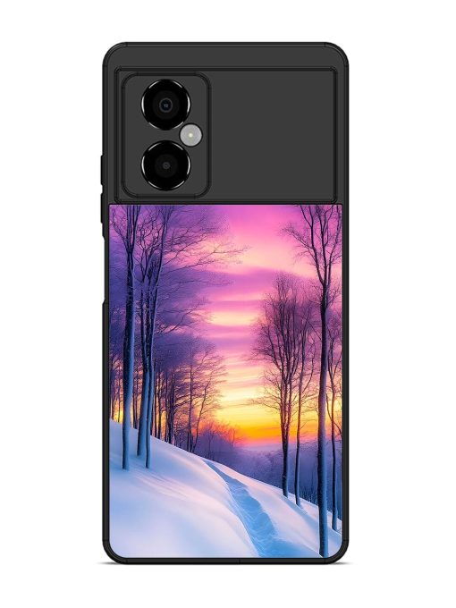 Winter'S Purple Haze Glossy Soft Edge Case for Poco M4 (5G) Chachhi