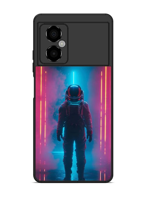 Neon Astronaut Glossy Soft Edge Case for Poco M4 (5G) Chachhi