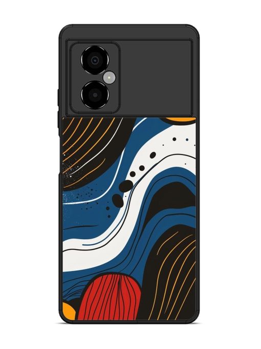 Abstract Expression Glossy Soft Edge Case for Poco M4 (5G)