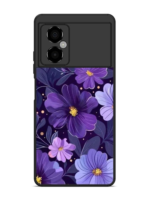 Purple Paradise Glossy Soft Edge Case for Poco M4 (5G) Chachhi