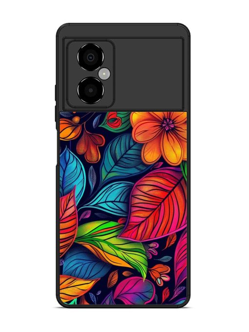 Rainbow Of Blooms Glossy Soft Edge Case for Poco M4 (5G)