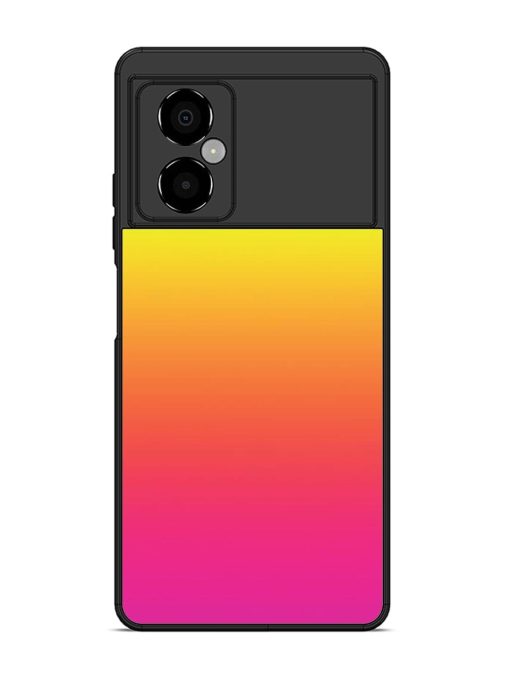 Rainbow Gradient Glossy Soft Edge Case for Poco M4 (5G)