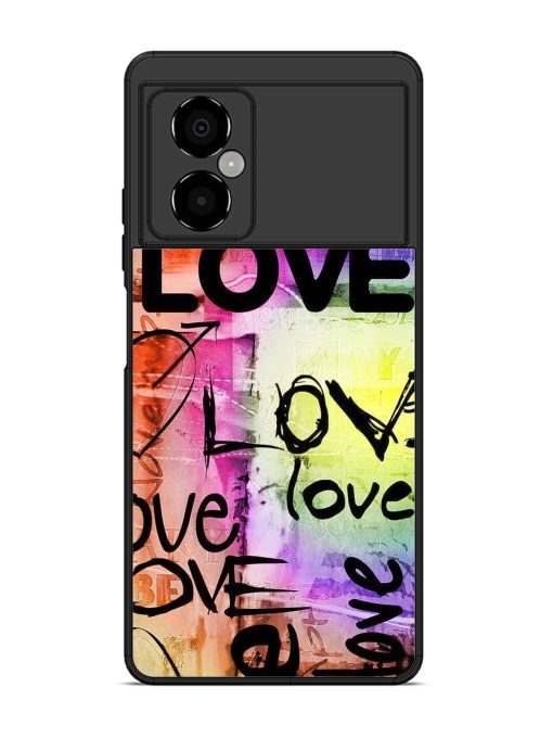 Love Graffiti Glossy Soft Edge Case for Poco M4 (5G)