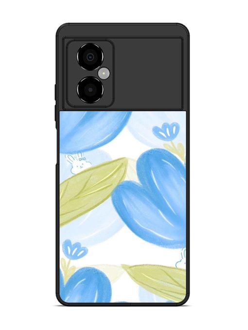 Bunny'S Blue Garden Glossy Soft Edge Case for Poco M4 (5G)