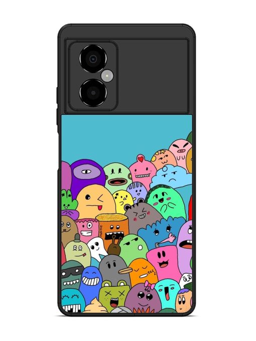 Monster Mash Glossy Soft Edge Case for Poco M4 (5G) Chachhi