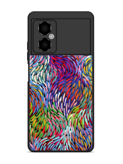 Vibrant Waves Glossy Soft Edge Case for Poco M4 (5G) Chachhi