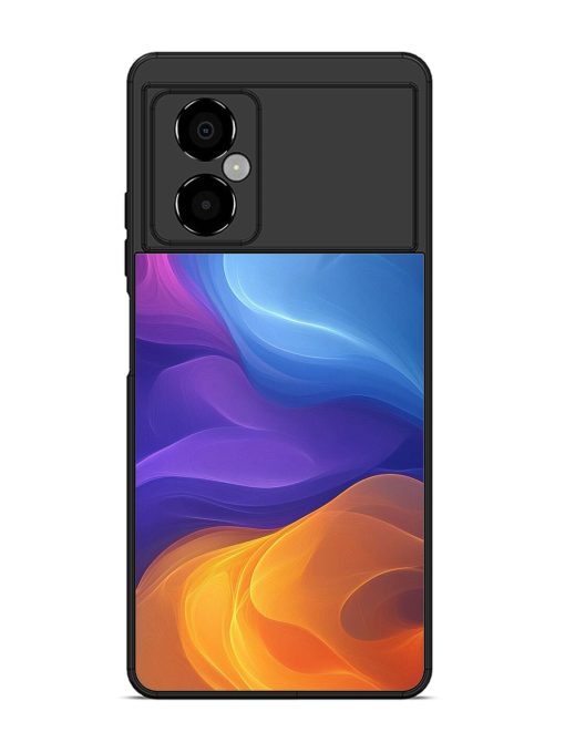 Cosmic Currents Glossy Soft Edge Case for Poco M4 (5G) Chachhi