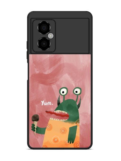 Hungry Monster Glossy Soft Edge Case for Poco M4 (5G) Chachhi