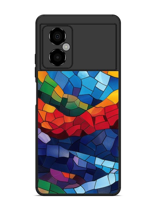 Mosaic Sunset Glossy Soft Edge Case for Poco M4 (5G)