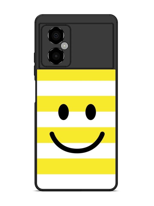 Smiling Stripes Glossy Soft Edge Case for Poco M4 (5G) Chachhi