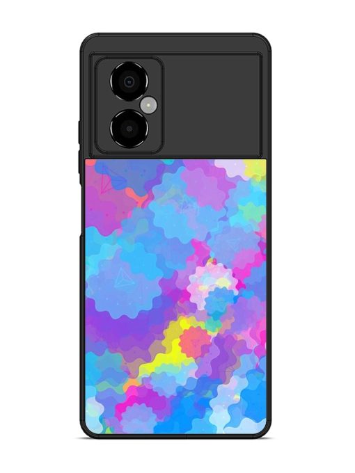 Psychedelic Cloud Burst Glossy Soft Edge Case for Poco M4 (5G) Chachhi