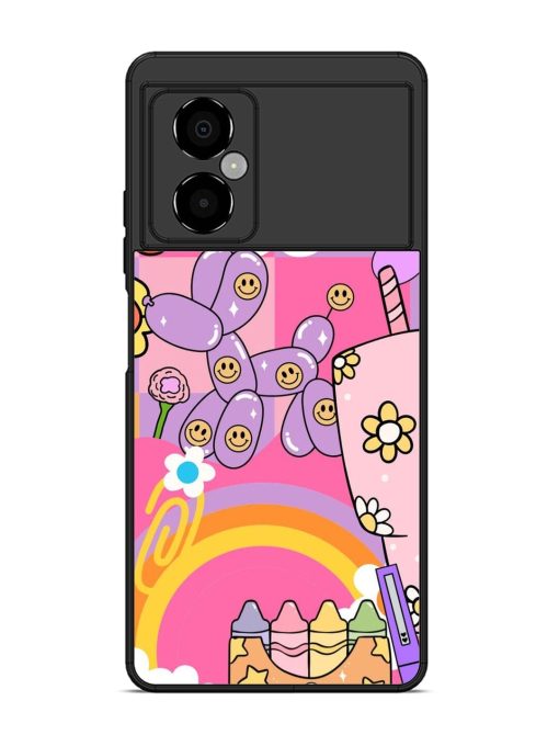 Whimsical Y2K Chaos Glossy Soft Edge Case for Poco M4 (5G) Chachhi