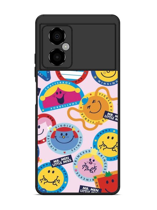 Whimsical Mr. Men & Little Miss Glossy Soft Edge Case for Poco M4 (5G) Chachhi